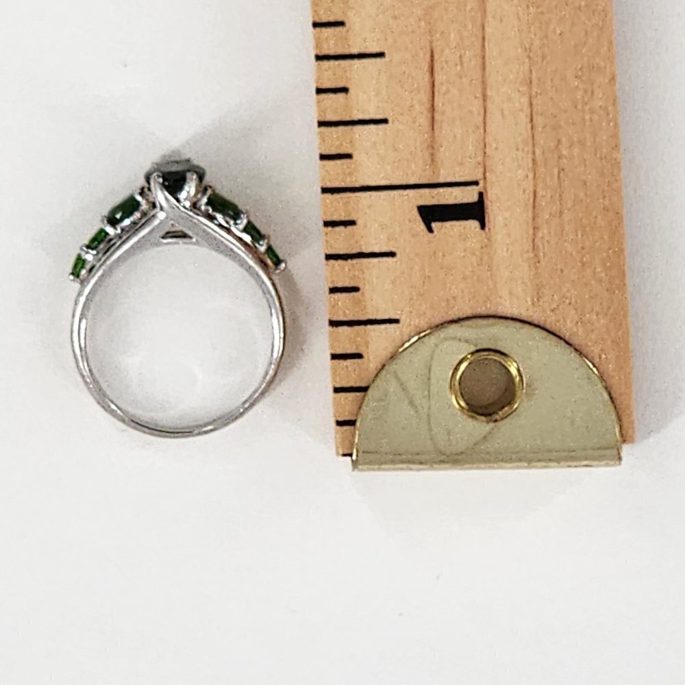 Russian Chrome Diopside 925‎ Sterling Silver Ring - Picture 6 of 6